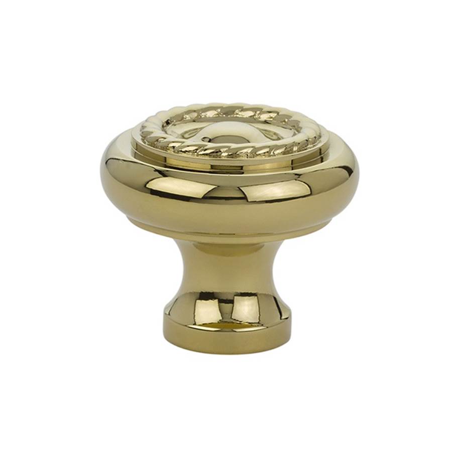 Emtek - Cabinet Knob, Brass Rope, 1-3/4'', US3NL - Unlacquered Brass