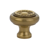 Emtek - Cabinet Knob, Brass Rope, 1'', US7 - French Antique
