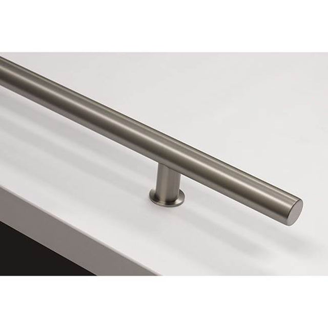 Emtek - Concealed Surface Mount, Round 72 inch Door Pull, US19 - Flat Black