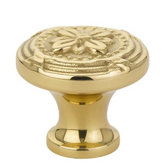 Emtek - Ribbon and Reed Knob, 1-3/4'', US3NL - Unlacquered Brass