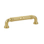 Emtek - Ribbon and Reed Fixed Pull - Estate, 6'' C-C, US3NL - Unlacquered Brass