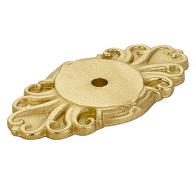 Emtek - Ribbon and Reed Base Plate, for Knob, US3NL - Unlacquered Brass