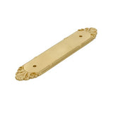 Emtek - Ribbon and Reed Base Plate, for Pull, US3NL - Unlacquered Brass