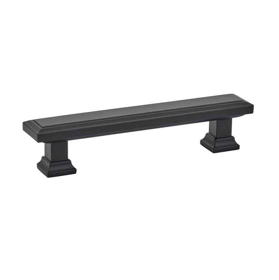 Emtek - Geometric Rectangular Pull, 4'' C-C, US19 - Flat Black