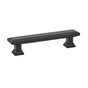 Emtek - Geometric Rectangular Pull, 4'' C-C, US19 - Flat Black