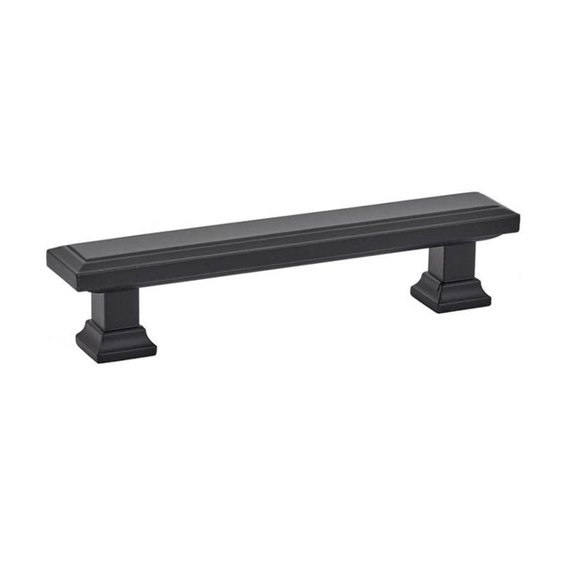 Emtek - Geometric Rectangular Pull, 3-1/2'' C-C, US19 - Flat Black