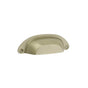 Emtek - Sandcast Bronze Ranch Bin Pull, 4'' C-C, TWB - Tumbled White Bronze