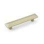 Emtek - Sandcast Bronze Pyramid Pull, 3'' C-C, TWB - Tumbled White Bronze