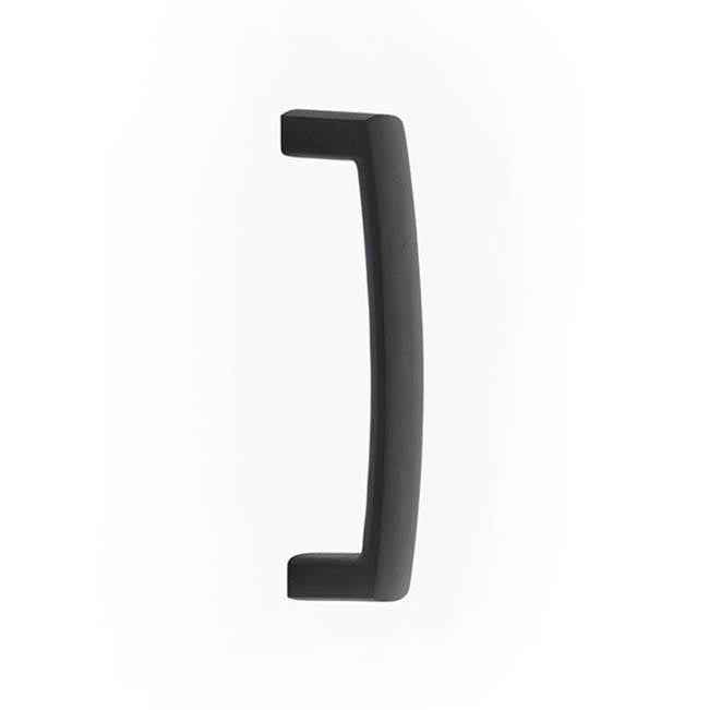 Emtek - Concealed Surface Mount, Modern Arched Bronze 8'' Pull, FB - Flat Black Bronze Patina