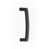 Emtek - Concealed Surface Mount, Modern Arched Bronze 8'' Pull, FB - Flat Black Bronze Patina