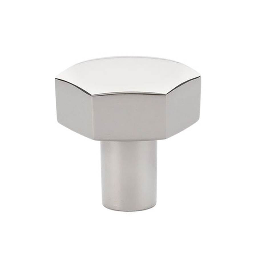 Emtek - Mod Hex Knob, Cabinet, 1-1/2'', US14 - Polished Nickel