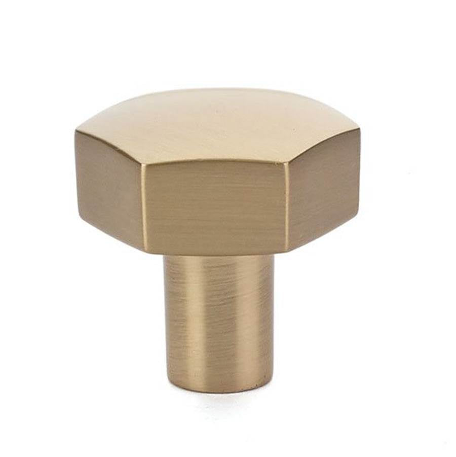 Emtek - Mod Hex Knob, Cabinet, 1-1/2'', US4 - Satin Brass