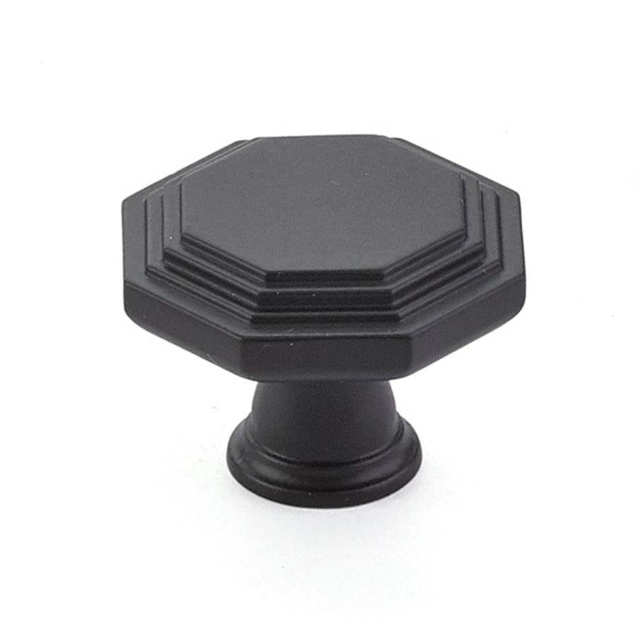 Emtek - Midvale Knob, Cabinet, 1-3/4'', US19 - Flat Black
