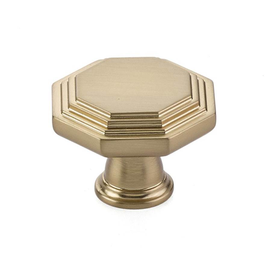 Emtek - Midvale Knob, Cabinet, 1-1/4'', US4 - Satin Brass