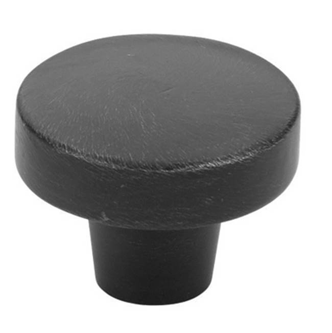 Emtek - Rustic Modern Round Knob, 1-3/4'', FB - Flat Black Bronze Patina