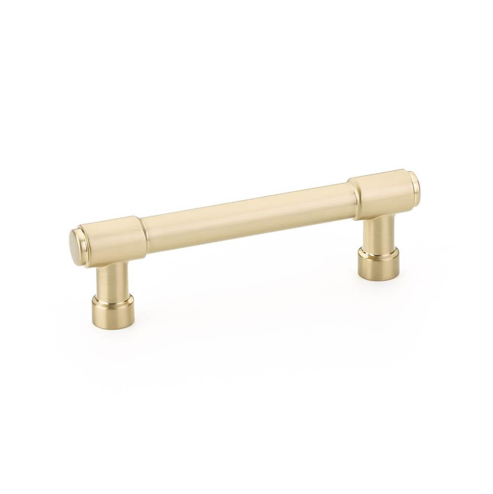 Emtek - Industrial Modern JASPER CABINET PULL, 3-1/2'' C-C, US4 - Satin Brass