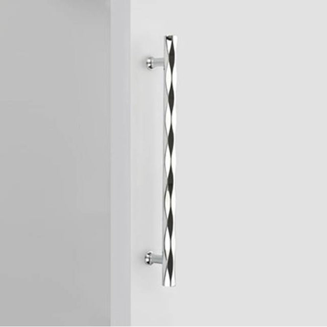 Emtek - Concealed Surface Mount, Stainless Steel 8'' Baden Door Pull - Brushed Stainless Steel