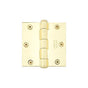Emtek - 9100 Hnge, Stl, SD, SqCr, 3.5, US4 - Satin Brass