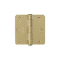 Emtek - 9100 Hnge, Stl, SD, 1/4''RdCr, 3.5, US4 - Satin Brass