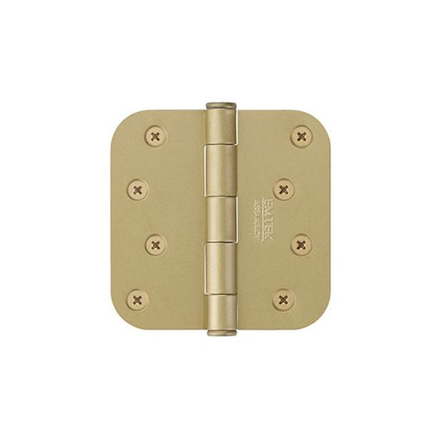 Emtek - 9100 Hnge, Stl, SD, 5/8''RdCr, 4, US4 - Satin Brass