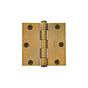 Emtek - 9200 Hnge, Stl, HD, SqCr, 3.5, US4 - Satin Brass