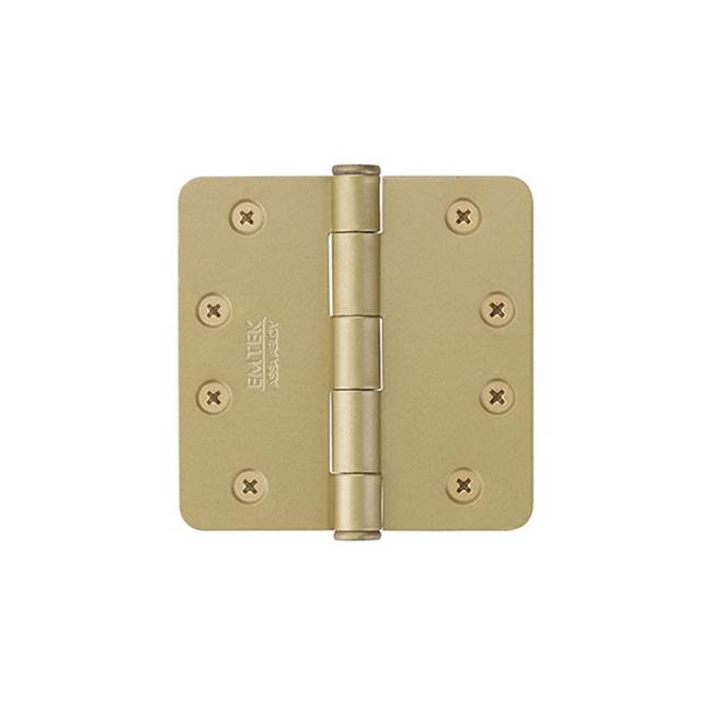 Emtek - 9200 Hnge, Stl, HD, 1/4''RdCr, 4, US4 - Satin Brass