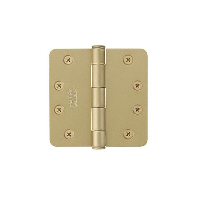 Emtek - 9200 Hnge, Stl, HD, 1/4''RdCr, 4, US4 - Satin Brass