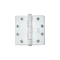 Emtek - 9200Sq Hinge, HD, 1/4RdCr, 4.5, US4 - Satin Brass