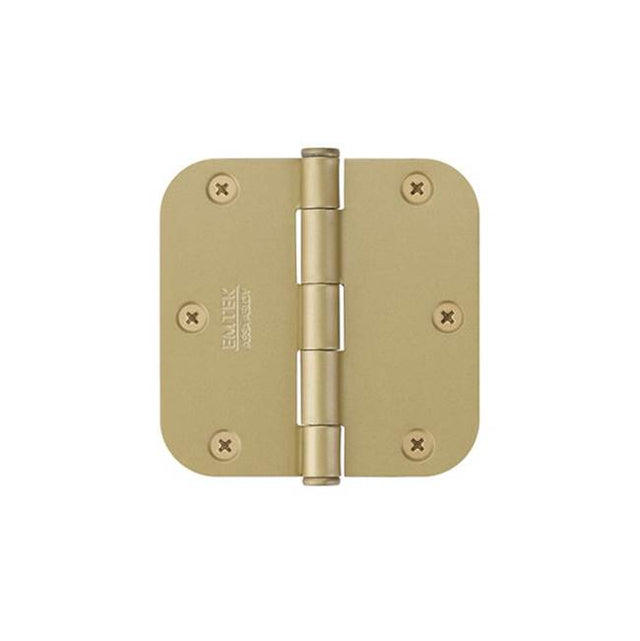 Emtek - 9200 Hnge, Stl, HD, 5/8''RdCr, 3.5, US4 - Satin Brass