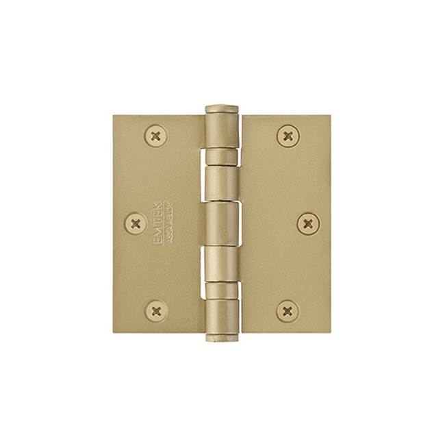 Emtek - 9400 Hnge, Stl, HD BB, SqCr, 3.5, US4 - Satin Brass
