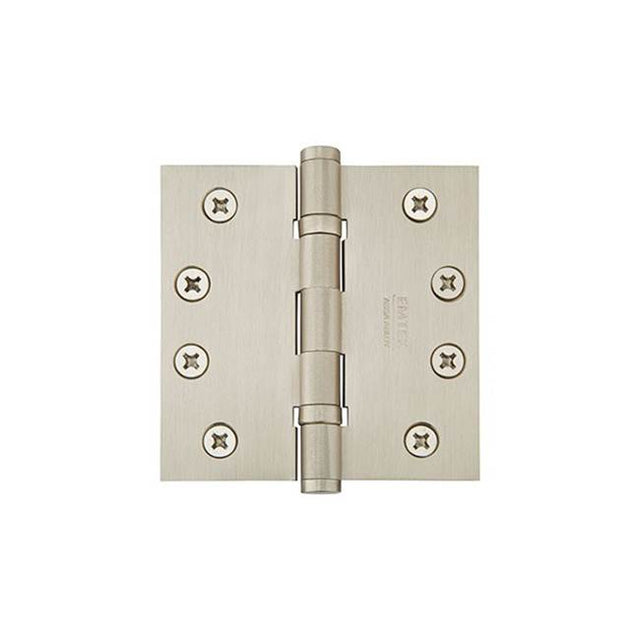 Emtek - 9400 Hnge, Stl, HD BB, SqCr, 4, US4 - Satin Brass
