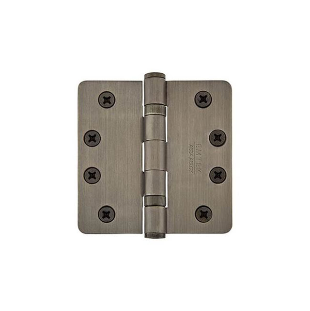 Emtek - 9400 Hnge, Stl, HD BB, 1/4RdCr, 4, US4 - Satin Brass