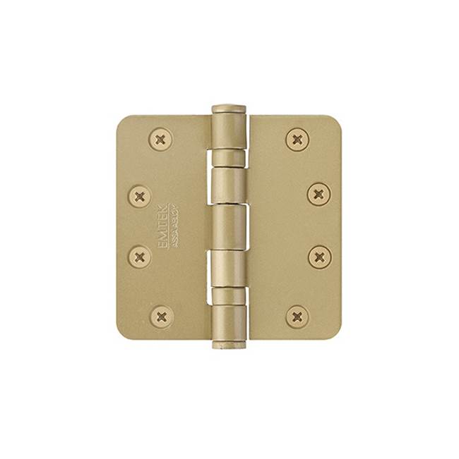 Emtek - 9400 Hnge, Stl HD BB, 1/4RdCr, 4.5, US4 - Satin Brass
