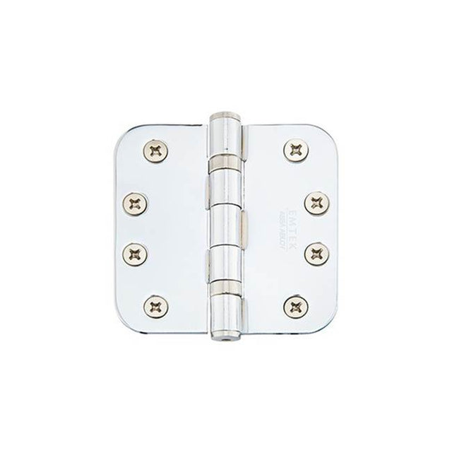 Emtek - 9400 Hnge, Stl, HD BB, 5/8RdCr, 4, US4 - Satin Brass