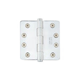 Emtek - 9601 Hnge, SldBrs, SD, 1/4''RdCr, 4x4'', US3NL - Unlacquered Brass