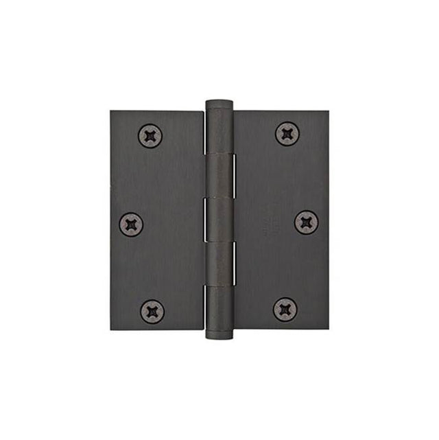 Emtek - 9600 Hnge, SldBrs, HD, SqCr, 3.5x3.5'', US3NL - Unlacquered Brass