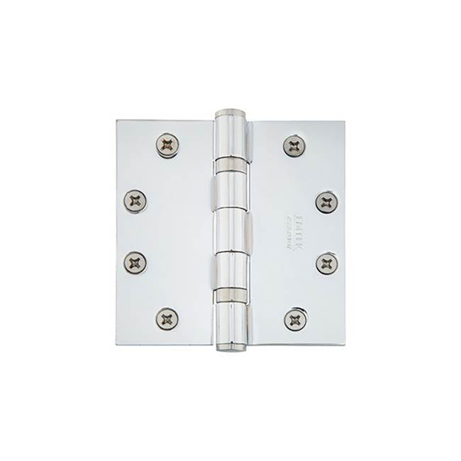 Emtek - 9601 Hnge, SldBrs, BB, SqCr, 4.5x4.5'', US3NL - Unlacquered Brass