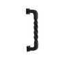 Emtek - Concealed Surface Mount, Tuscany 8'' Twist Pull, FB - Flat Black Bronze Patina