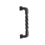 Emtek - Concealed Surface Mount, Tuscany 8'' Twist Pull, MB - Medium Bronze Patina