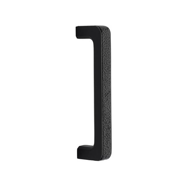 Emtek - Concealed Surface Mount, 8'' Door Pull, Arts and Crafts Style, US19 - Flat Black
