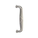 Emtek - Concealed Surface Mount, 8'' Door Pull, Ribbon and Reed Style, US15 - Satin Nickel