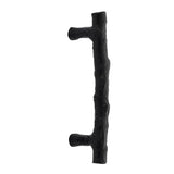 Emtek - Concealed Surface Mount, Bronze Twig Pull, 8'', FB - Flat Black Bronze Patina