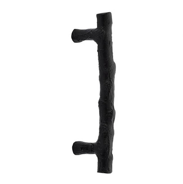 Emtek - Concealed Surface Mount, Bronze Twig Pull, 8'', FB - Flat Black Bronze Patina