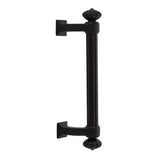 Emtek - Concealed Surface Mount, Tuscany 8'' Column Pull, FB - Flat Black Bronze Patina