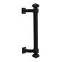 Emtek - Concealed Surface Mount, Tuscany 8'' Column Pull, FB - Flat Black Bronze Patina
