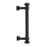 Emtek - Concealed Surface Mount, Tuscany 8'' Column Pull, MB - Medium Bronze Patina