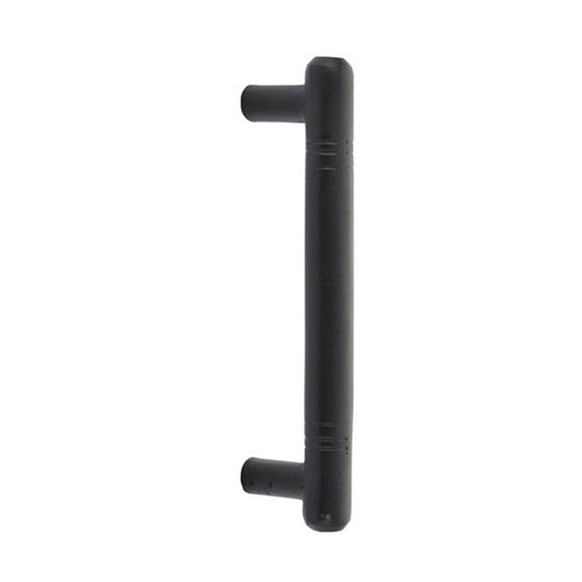 Emtek - Concealed Surface Mount, Bronze Nunez 8'' Pull, FB - Flat Black Bronze Patina