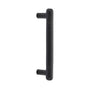 Emtek - Concealed Surface Mount, Bronze Nunez 8'' Pull, FB - Flat Black Bronze Patina