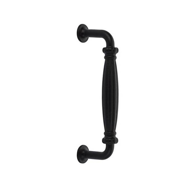 Emtek - Concealed Surface Mount, Tuscany 8'' Palermo Pull, FB - Flat Black Bronze Patina