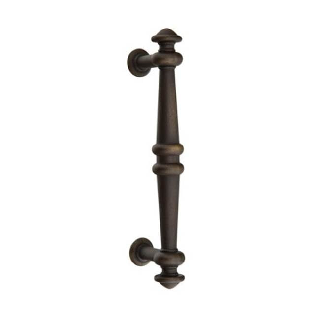 Emtek - Concealed Surface Mount, Tuscany 8'' Recoleta Pull, MB - Medium Bronze Patina